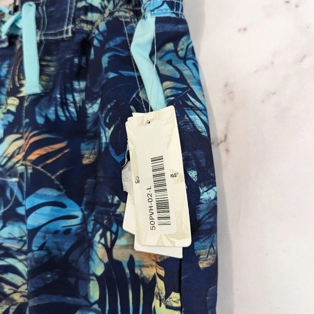 Tommy Bahama Swim Trunks Boys Large Mesh Board Shorts Tropical Leaf Hidden Shore